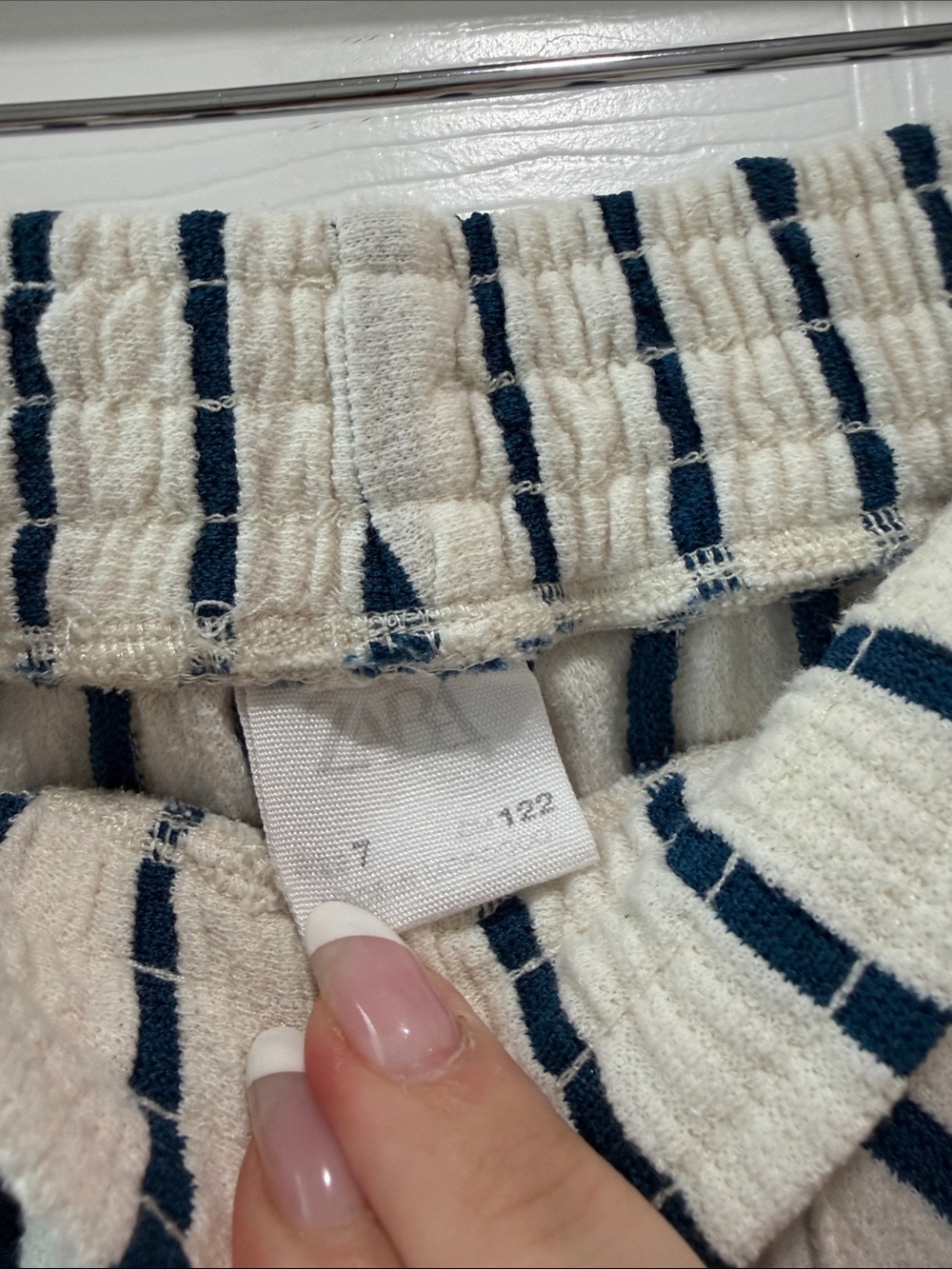 Zara Girls Striped Pull On Pants Size 7 - Picture 3 of 3